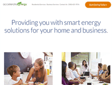Tablet Screenshot of accelerateenergy.com